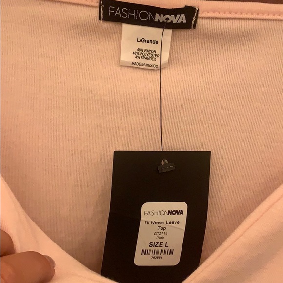 Fashion Nova “I’ll Never Leave” top - Picture 4 of 4